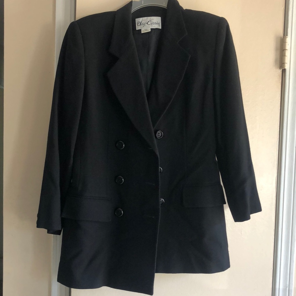 Blazer Wool Thin Comfortable Double Breasted Pock… - image 1